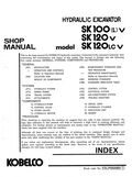 KOBELCO SK100(L) V, SK120V, SK120LC V TRACKED EXCAVATOR