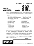 KOBELCO SK100, SK120, SK120LC CRAWLER EXCAVATOR