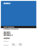 KOBELCO SK100 V, SK120 V, SK120LC V ACERA CRAWLER EXCAVATOR