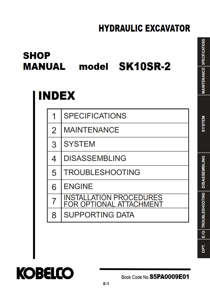 KOBELCO SK10SR-2 MINI COMPACT CRAWLER EXCAVATOR