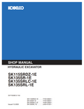KOBELCO SK115SRDZ-1E, SK135SR-1E, SK135SRLC-1E, SK135SRL-1E HYDRAULIC EXCAVATOR