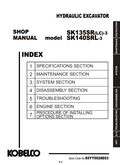 KOBELCO SK135SR(LC)-3, SK140SRL-3 TRACKED EXCAVATOR