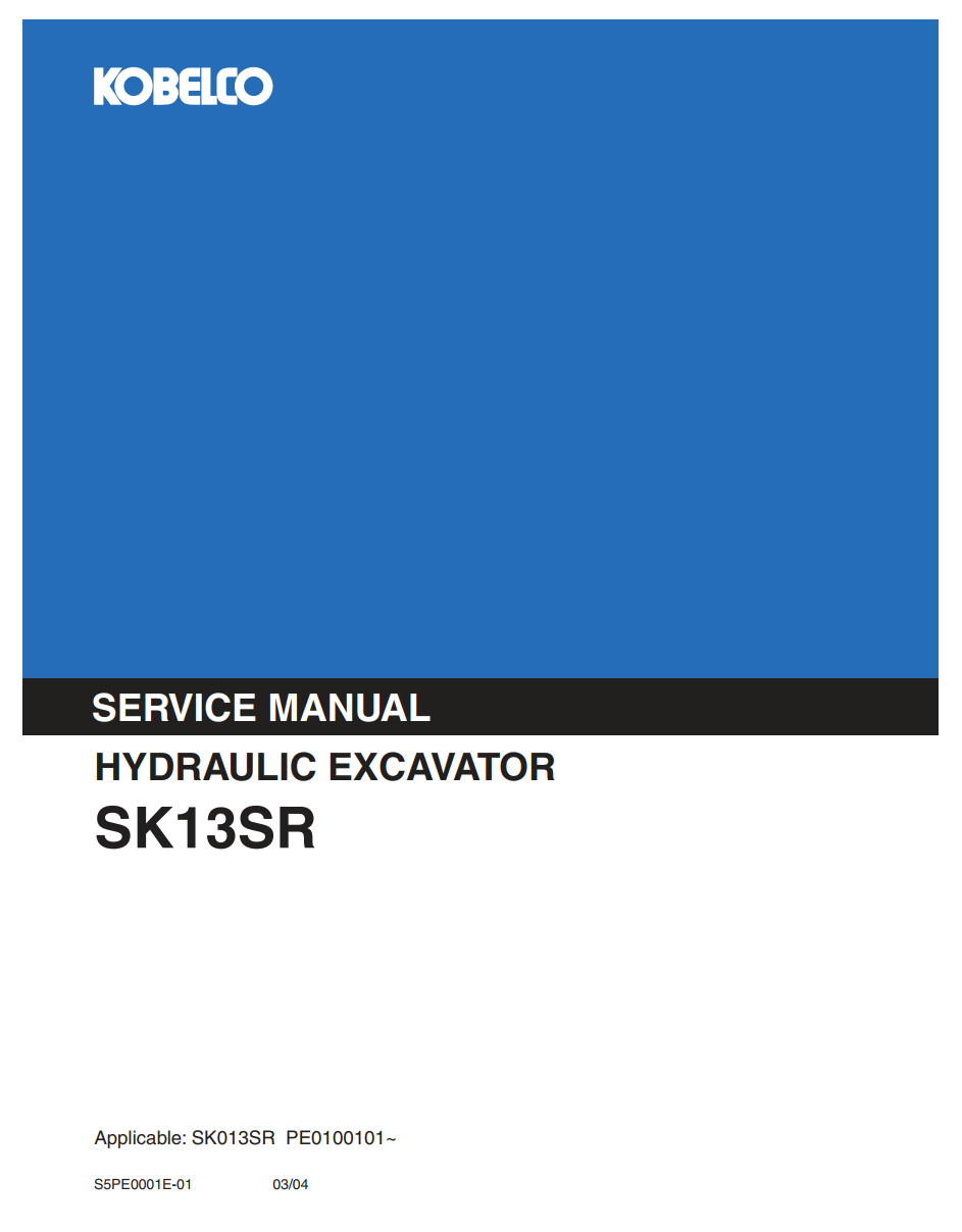 KOBELCO SK13SR COMPACT EXCAVATOR