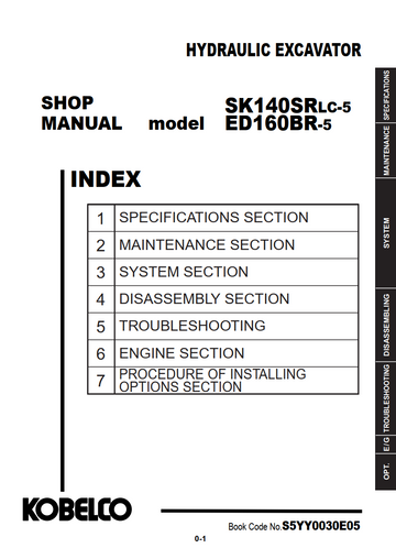 KOBELCO SK140SRLC-5, ED160BR-5 HYDRAULIC EXCAVATOR