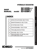 KOBELCO SK140SRLC-5, SK140SRL-5, ED160BR-5 CRAWLER EXCAVATOR