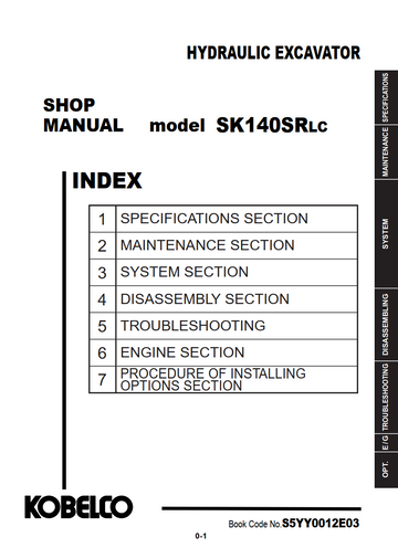 KOBELCO SK140SRLC TRACKED EXCAVATOR
