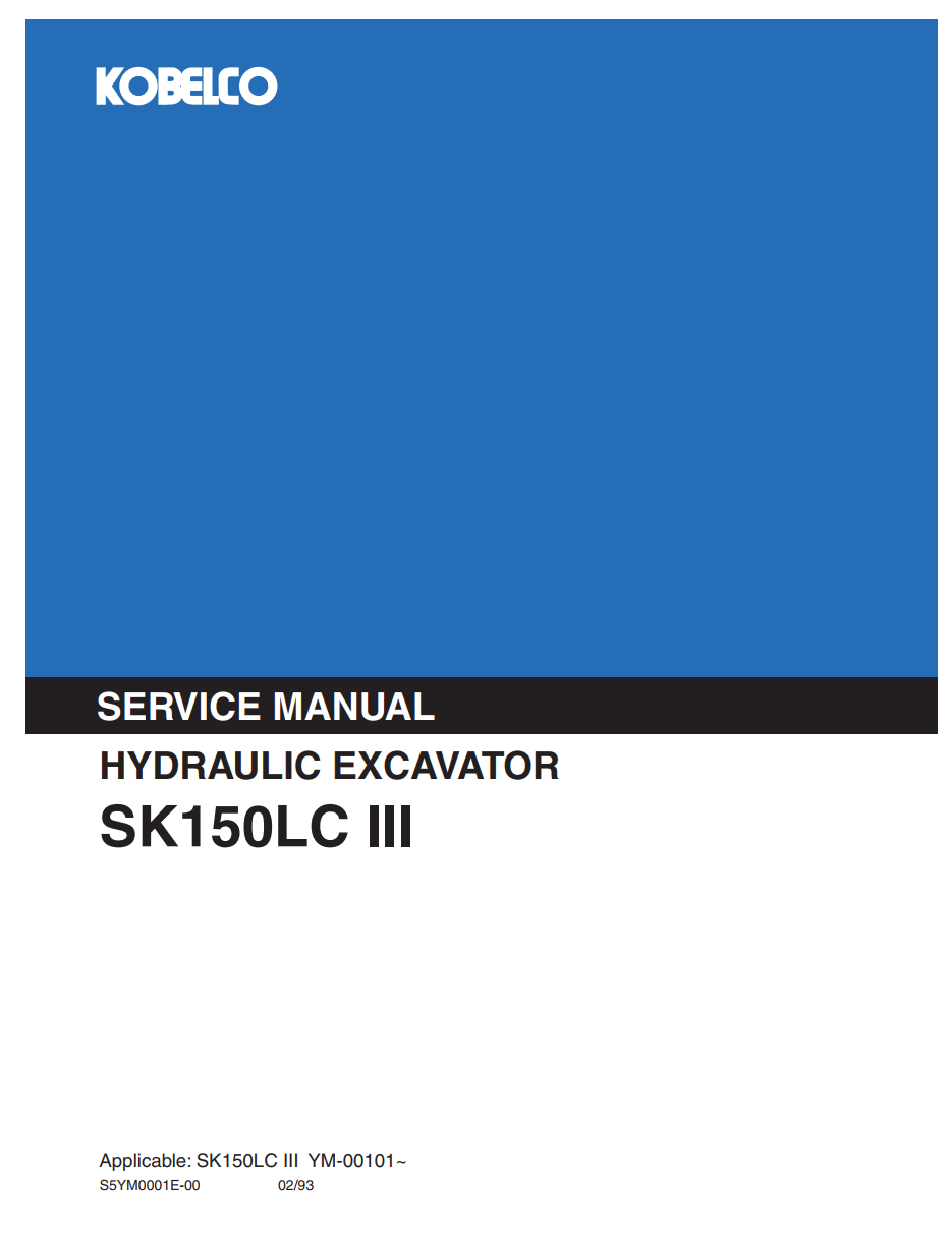 KOBELCO SK150LC III CRAWLER EXCAVATOR