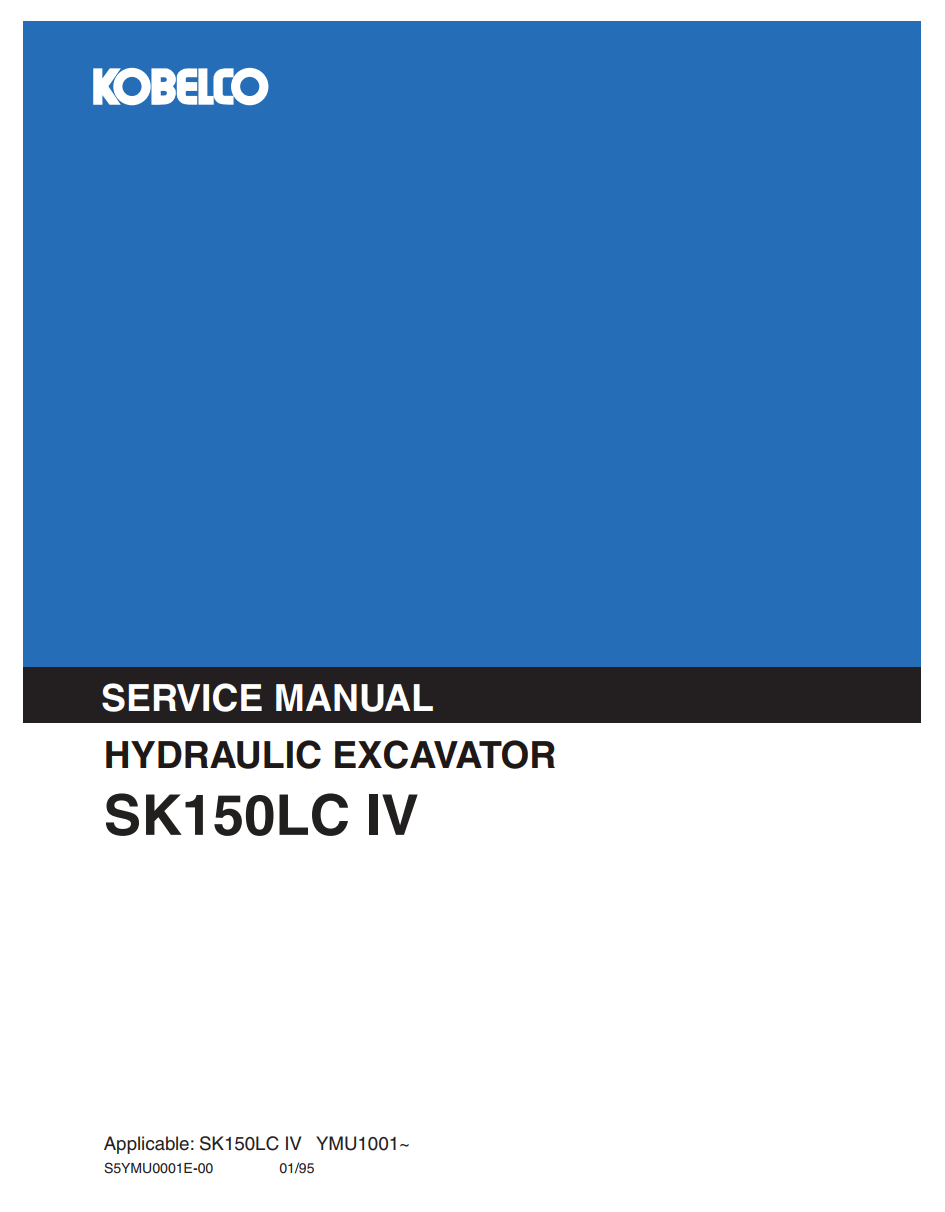 KOBELCO SK150LC IV CRAWLER EXCAVATOR
