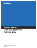 KOBELCO SK150LC IV CRAWLER EXCAVATOR