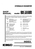 KOBELCO SK15SR, SK20SR TRACKER EXCAVATOR