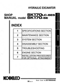 KOBELCO SK170LC-6ES, SK170-6E CRAWLER EXCAVATOR