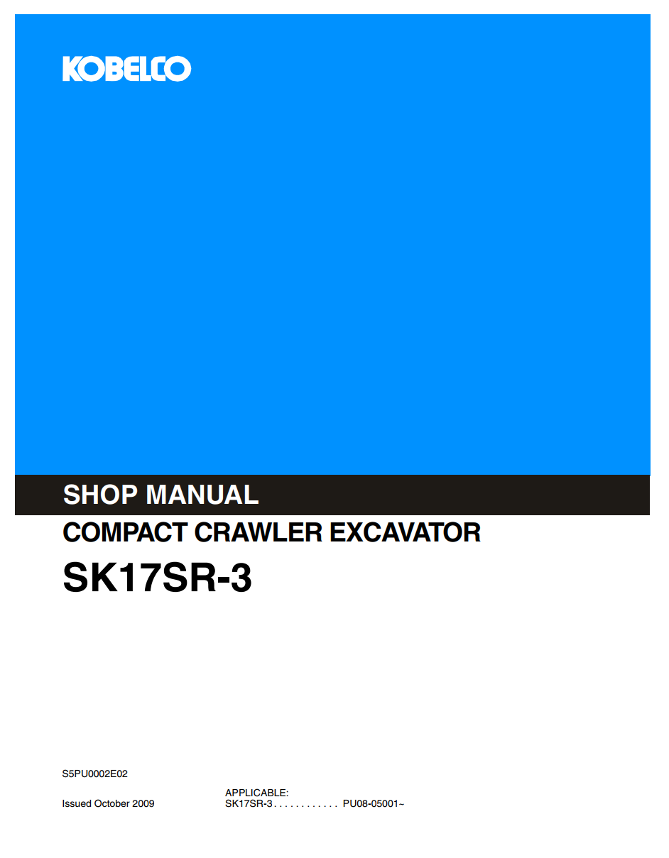 KOBELCO SK17SR-3 MINI HYDRAULIC EXCAVATOR