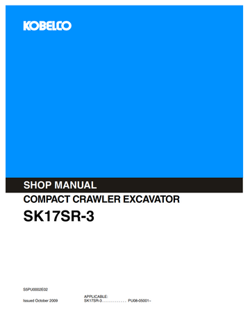 KOBELCO SK17SR-3 MINI HYDRAULIC EXCAVATOR