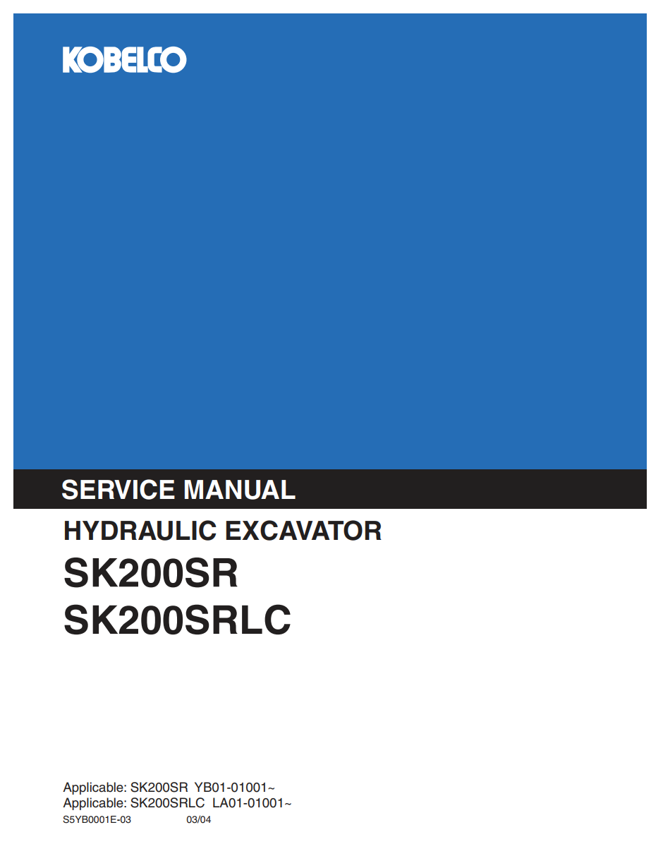 KOBELCO SK200SR SK200SRLC 