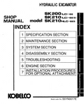KOBELCO SK200(LC)-6E, SK210(LC)-6E(S), SK210NLC-6ES HYDRAULIC EXCAVATOR