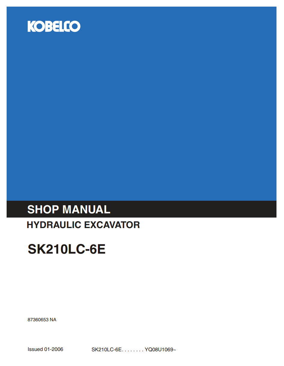 KOBELCO SK210LC-6E CRAWLER EXCAVATOR