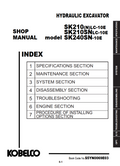 KOBELCO SK210(N)LC-10E, SK210SNLC-10E, SK240SN-10E TRACKED EXCAVATOR