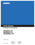 KOBELCO SK230LC-VI, SK250LC-VI, SK250NLC-VI MINI EXCAVATOR