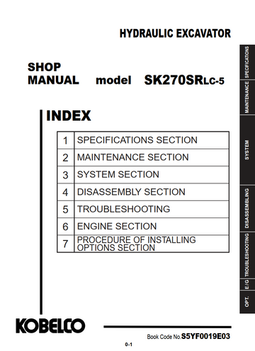 KOBELCO SK270SRLC-5 CRAWLER EXCAVATOR