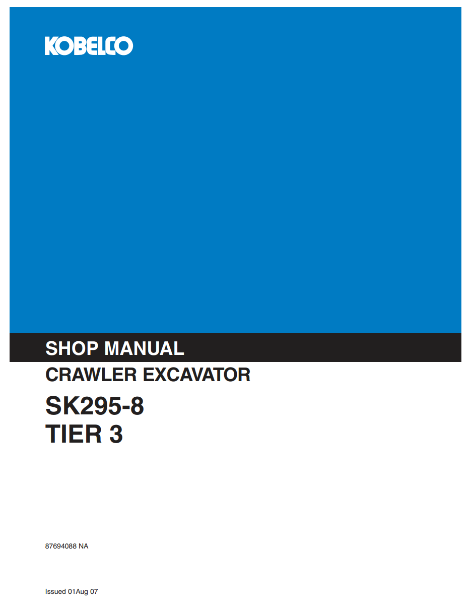 KOBELCO SK295-8 TIER 3 CRAWLER EXCAVATOR