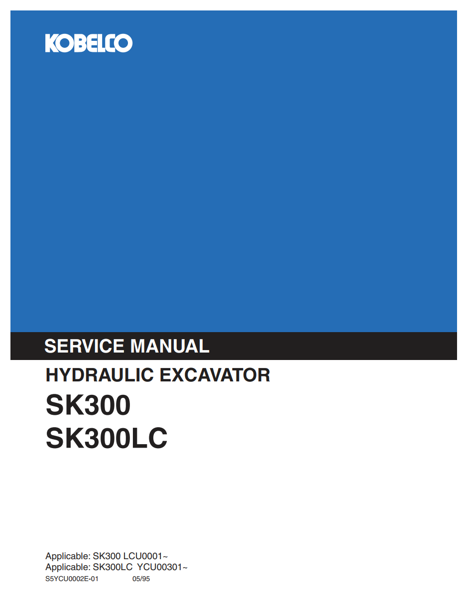 KOBELCO SK300, SK300LC CRAWLER EXCAVATOR