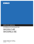 KOBELCO SK330LC-6E, SK330NLC-6E CRAWLER EXCAVATOR
