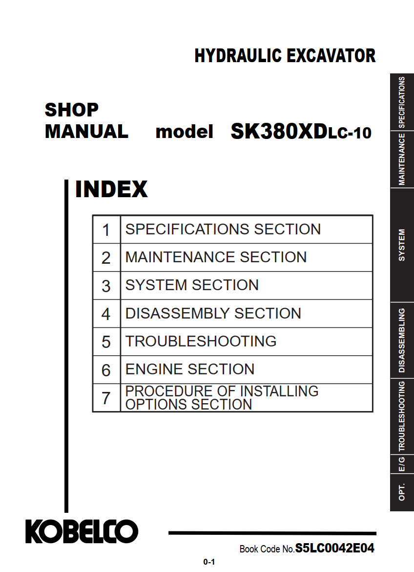 KOBELCO SK380XDLC-10 CRAWLER EXCAVATOR