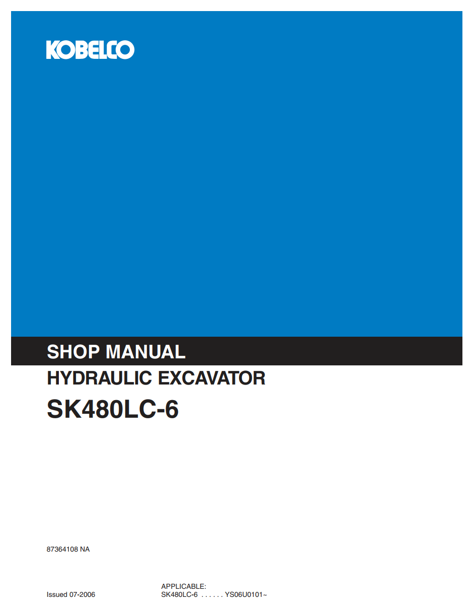 KOBELCO SK480LC-6 CRAWLER EXCAVATOR