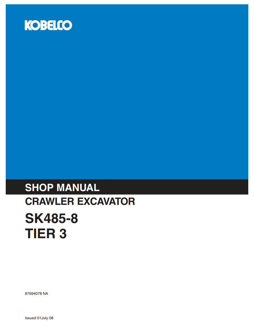KOBELCO SK485-8 TRIER 3 HYDRAULIC EXCAVATOR