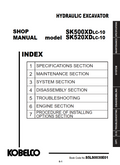 KOBELCO SK500XDLC-10, SK520XDLC-10 HYDRAULIC EXCAVATOR