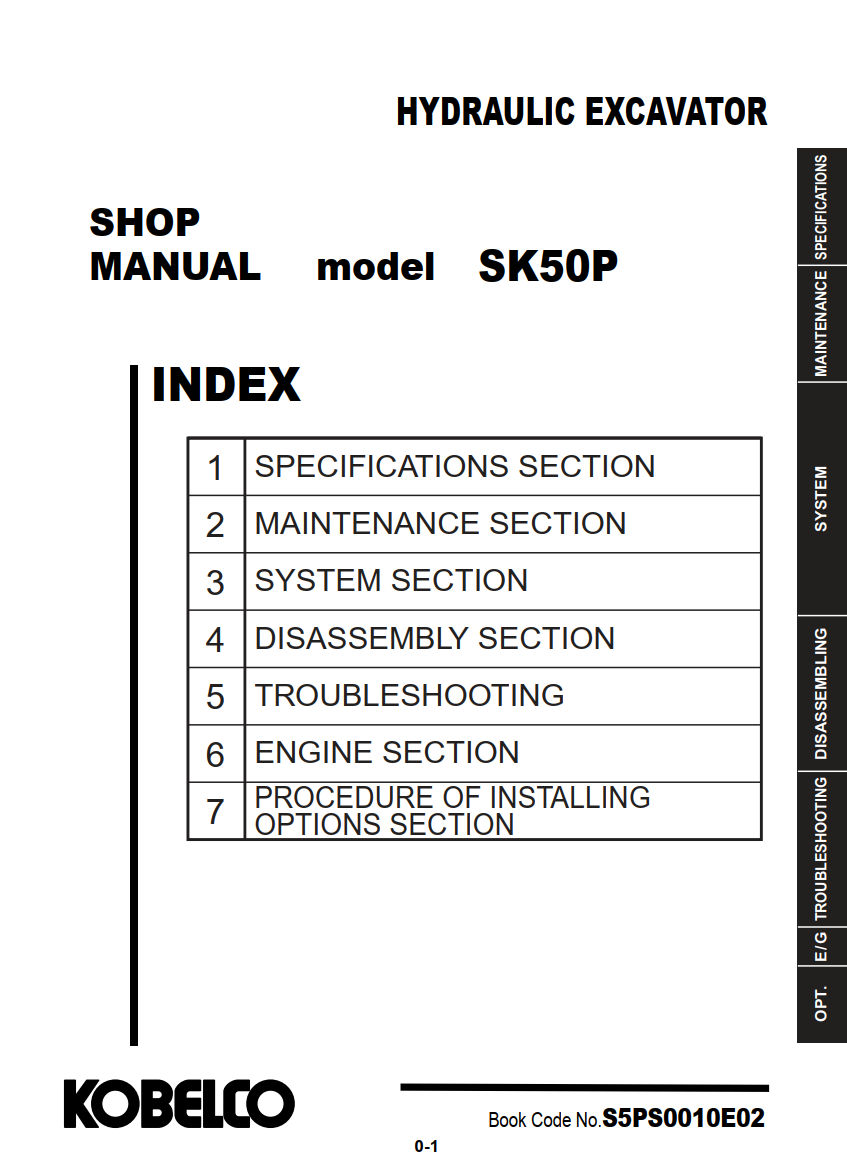 KOBELCO SK50P MINI  EXCAVATOR