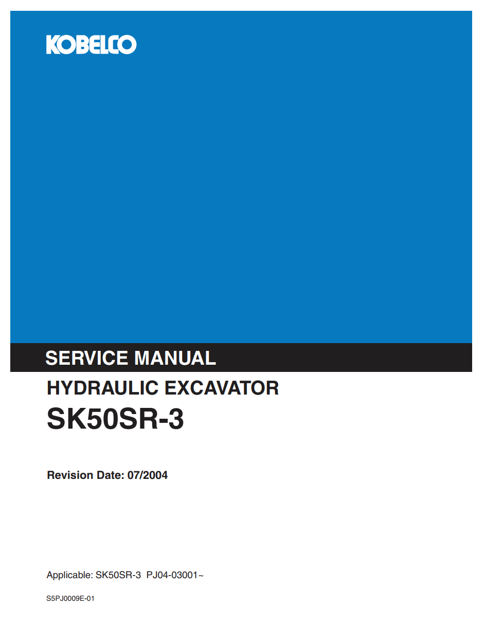 KOBELCO SK50SR-3 COMPACT EXCAVATOR