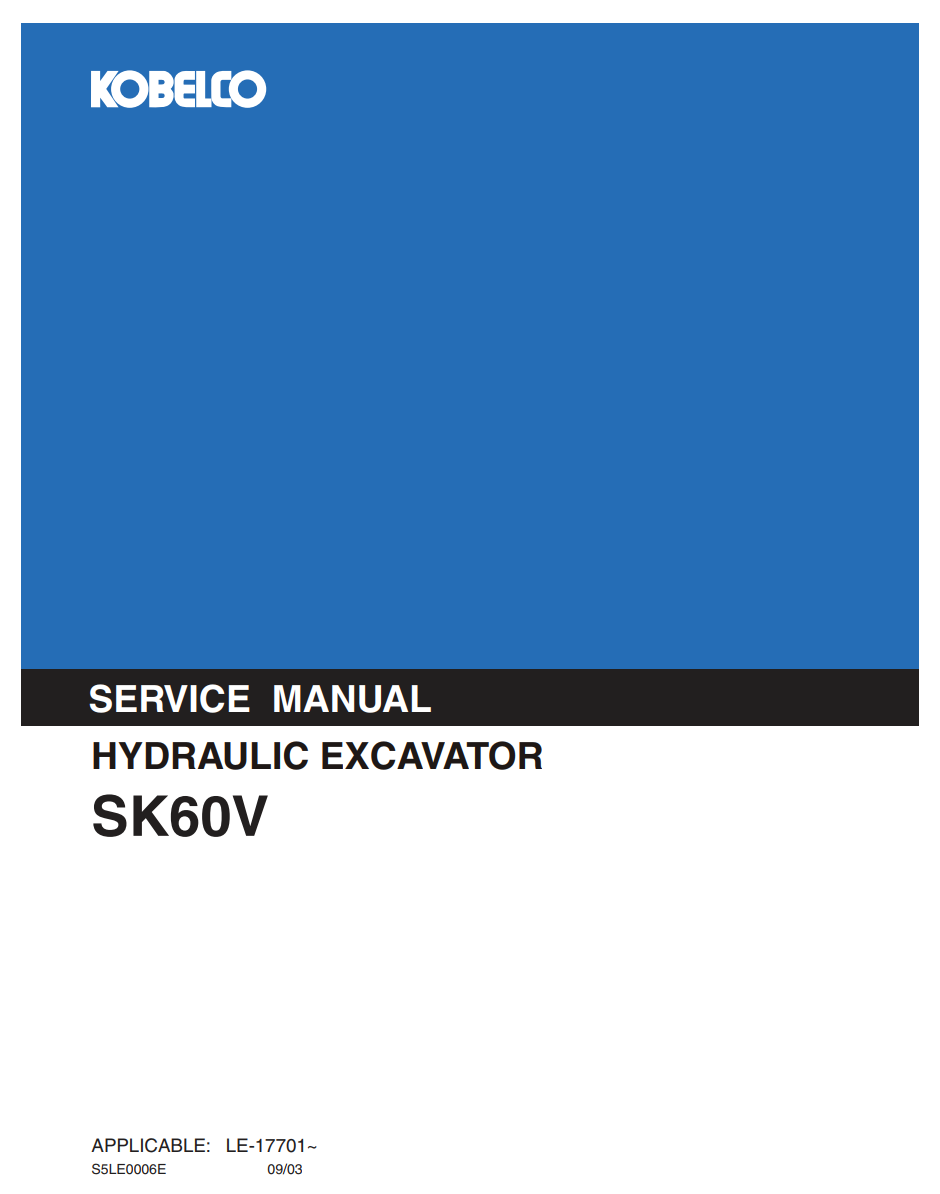 KOBELCO SK60V CRAWLER EXCAVATOR