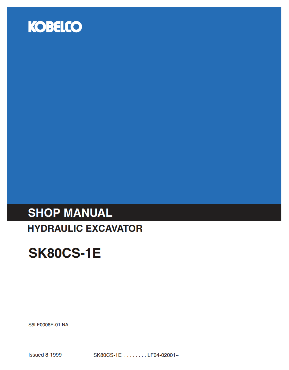 KOBELCO SK80CS-1E LOADER