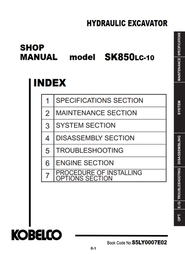KOBELCO SK850LC-10 MINI TRACKED EXCAVATOR