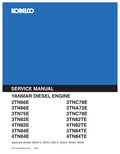 KOBELCO YANMAR 2TN 3TN 4TN SERIES DIESEL ENGINE