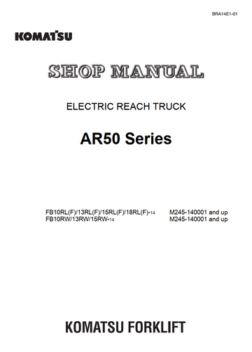 KOMATSU AR50 SERIES ELECTRIC FORKLIFT