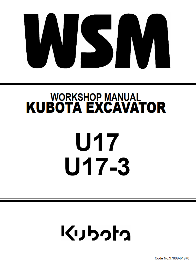 KUBOTA U17 U17-3 LOADER SKID STEER