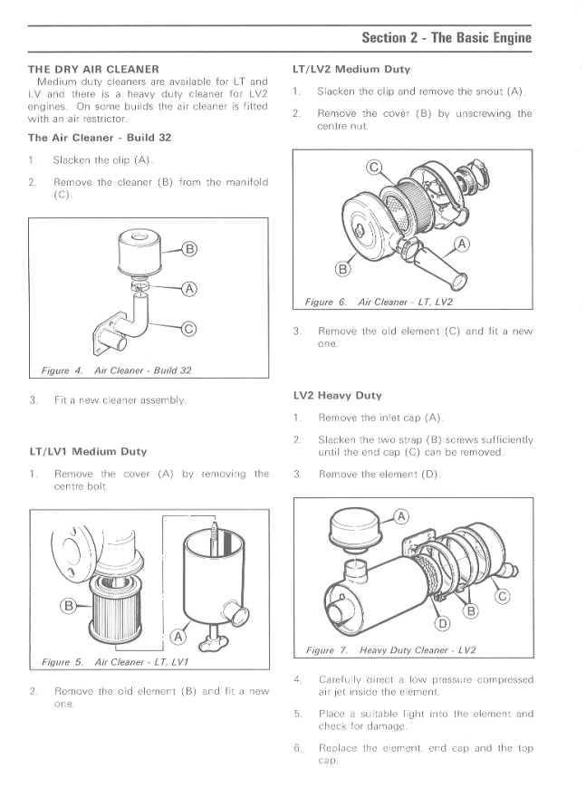 LISTER PETTER L SERIES LT LV LT1 LT2 LV1 LV2 ENGINE