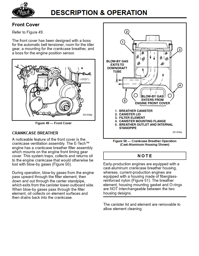 MACK E-TECH E TECH DIESEL TRUCK ENGINE