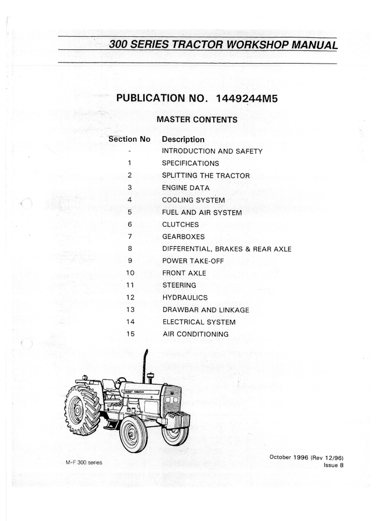 MASSEY FERGUSON 300 SERIES