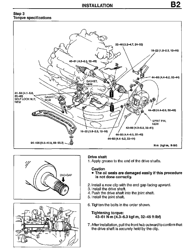 MAZDA MX-3 MX3 1.8L K8 V6 1992-1998