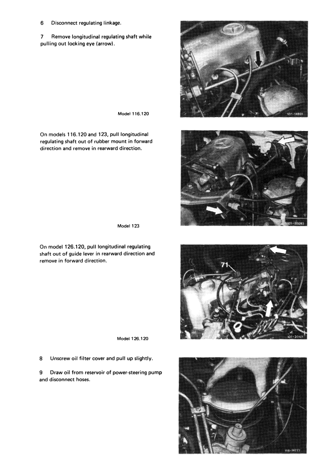 MERCEDES BENZ W123 W126 W116 OM617 3.0L TD ENGINE