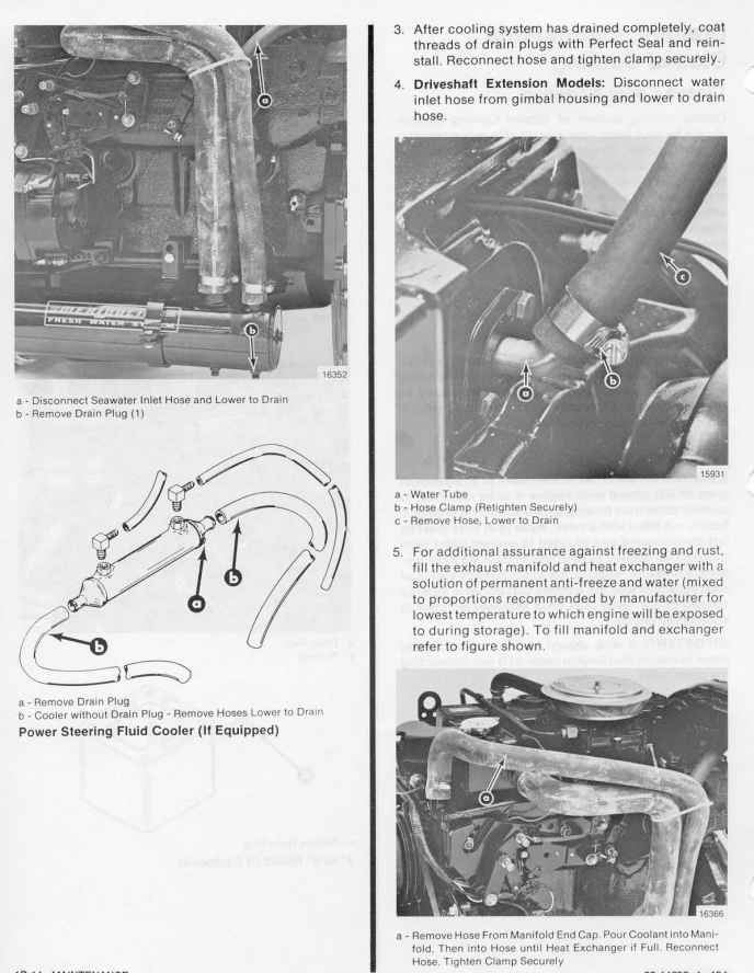MERCURY MERCRUISER GM 4 CYLINDER 2.5L 3.0L # 10