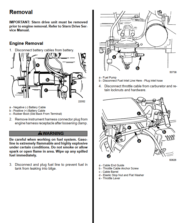 MERCURY MERCRUISER GM 4 CYLINDER 3.0L 3.0LX # 13