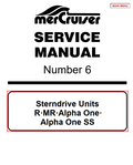 MERCURY MERCRUISER STERNDRIVE R MR ALPHA 1 ALPHA 1 SS # 6