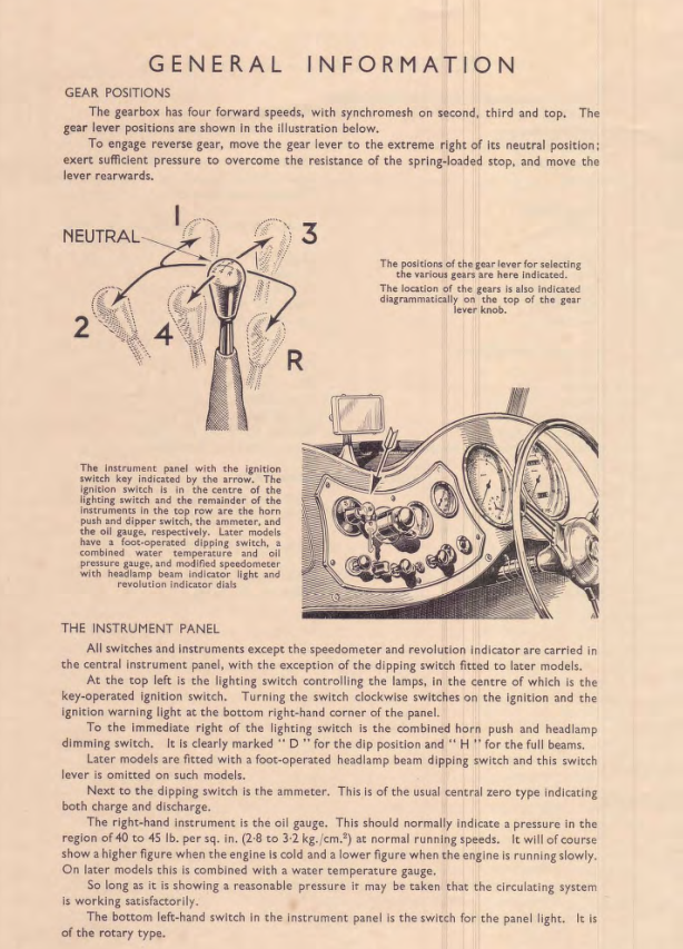 MG TD MIDGET TD MARK I II 1950-1953