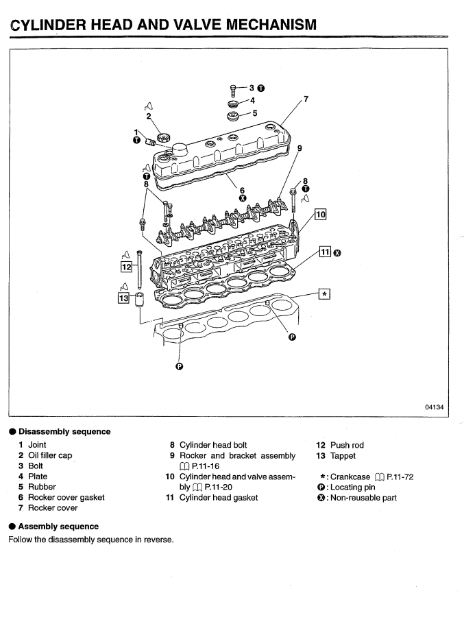 MITSUBISHI 6D1 6D14 6D14T 6D15T 6D16 6D16T 6D16E TLE DIESEL
