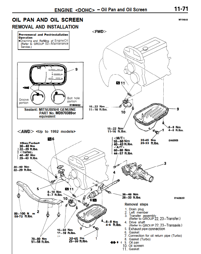 MITSUBISHI GALANT VR4 2.0L 1988-1993
