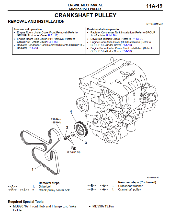 MITSUBISHI LANCER CJ 2.2L 2.4L 2007-2015